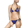 Tropical Sunset Bikini — Women's Tie-Side Swimsuit with Palm Print